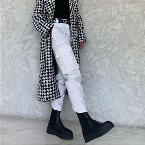 zara flat platform leather ankle boots